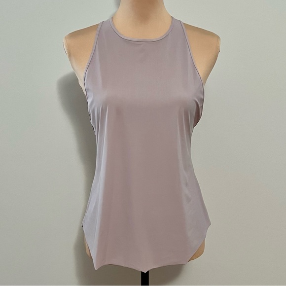 Lululemon Never Still Tank Top Smoky Blush Mauve Pink 6/S/Small Racerback Mesh - Picture 2 of 11